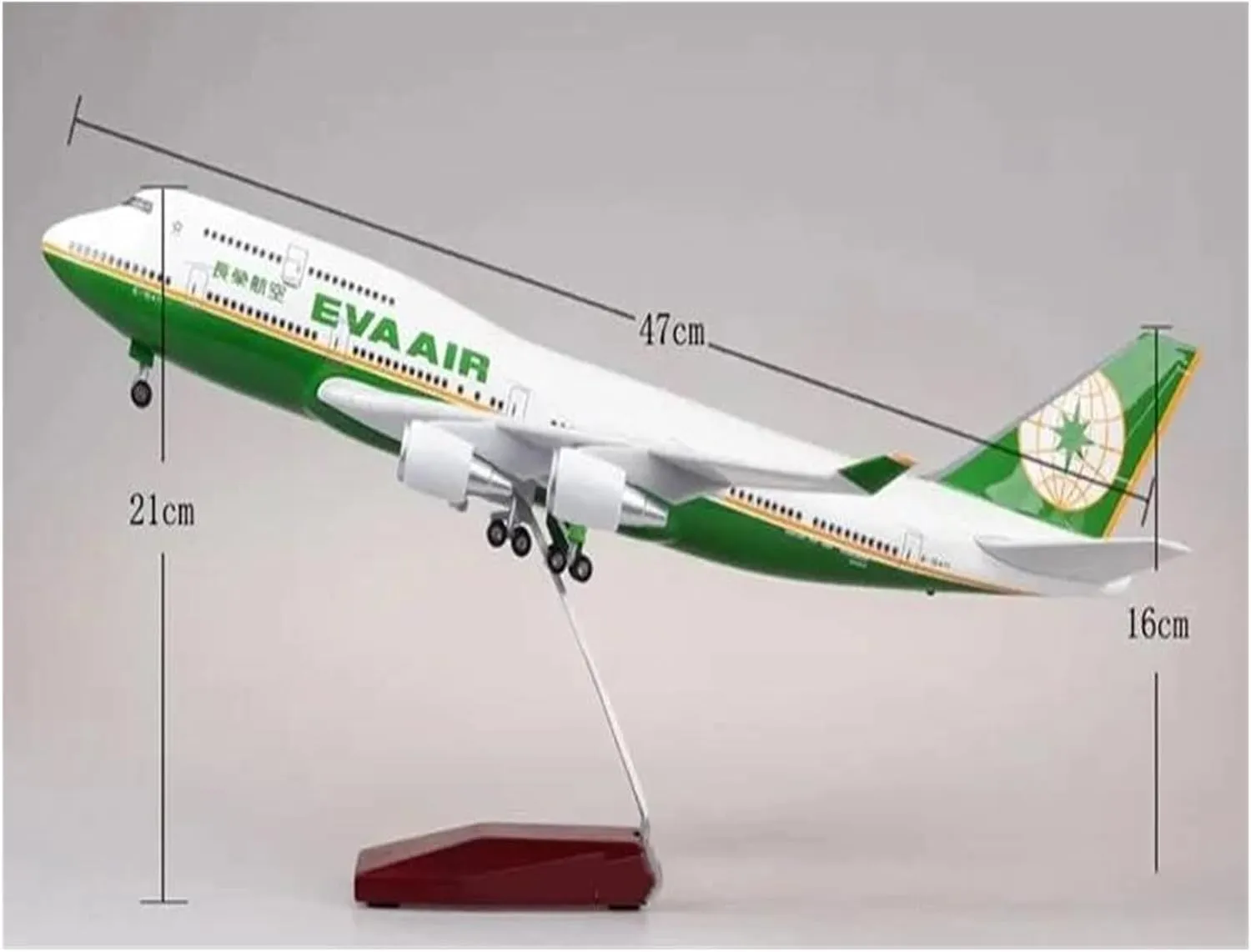 1 150 Scale for Boeing 747 Aircraft Model Die-Casting Machine Souvenir Decoration Collected Static Display Aircraft Model Miniatures Toy's Set(No Light)