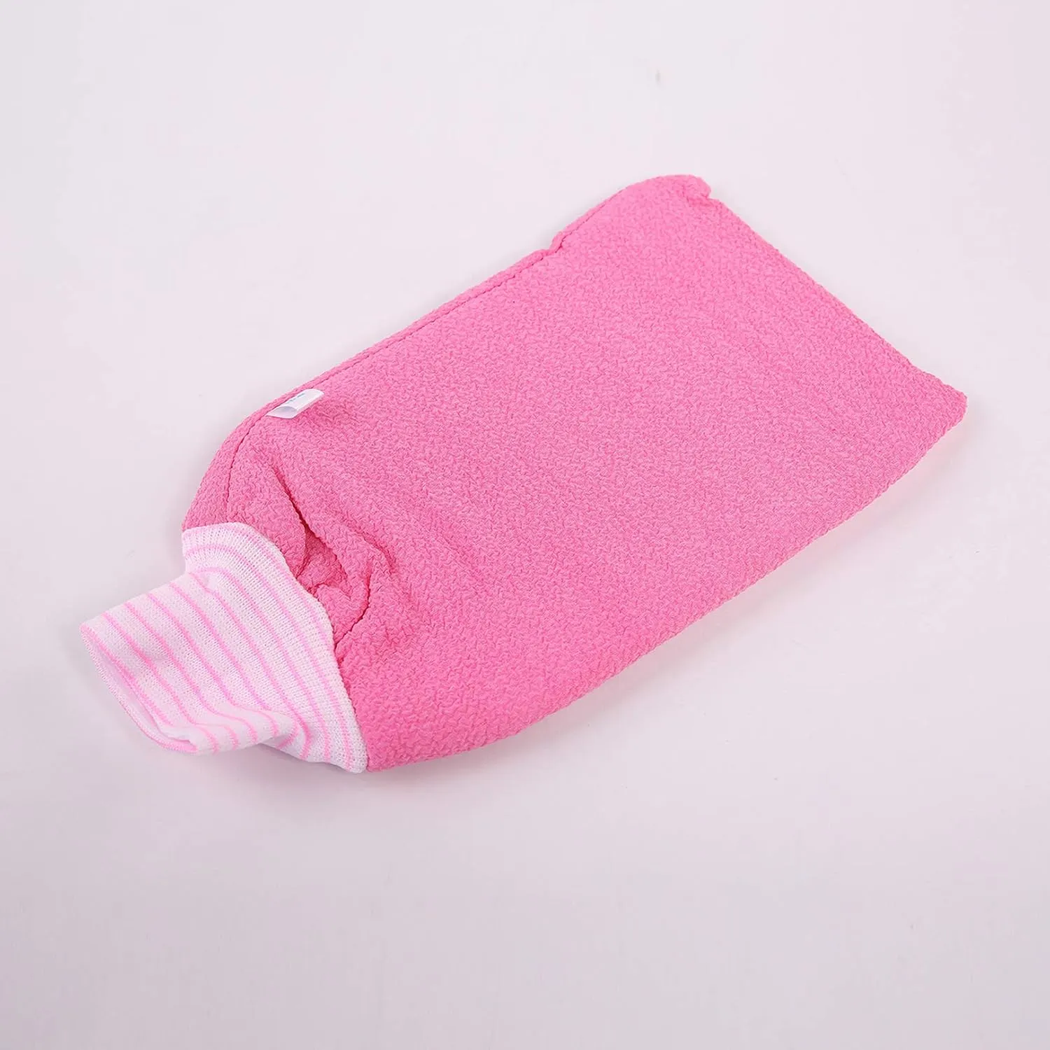 10 PACK Exfoliating Bath Gloves for Men Women Exfoliator Scrub Towel Removing Dead Skin Hammam Shower Mitt - PINK