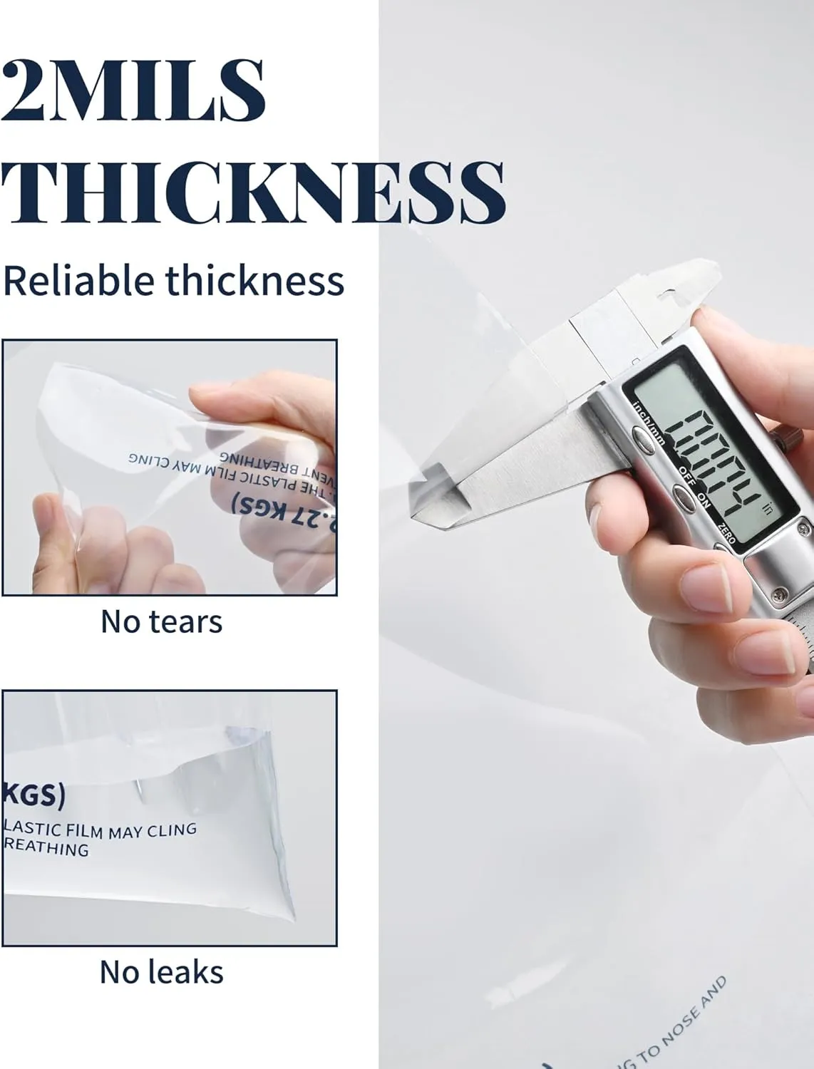 100 Pack Ice Bags 10 lb, Heavy-Duty Ice Bags with Drawstring(2 Mils Thickness)