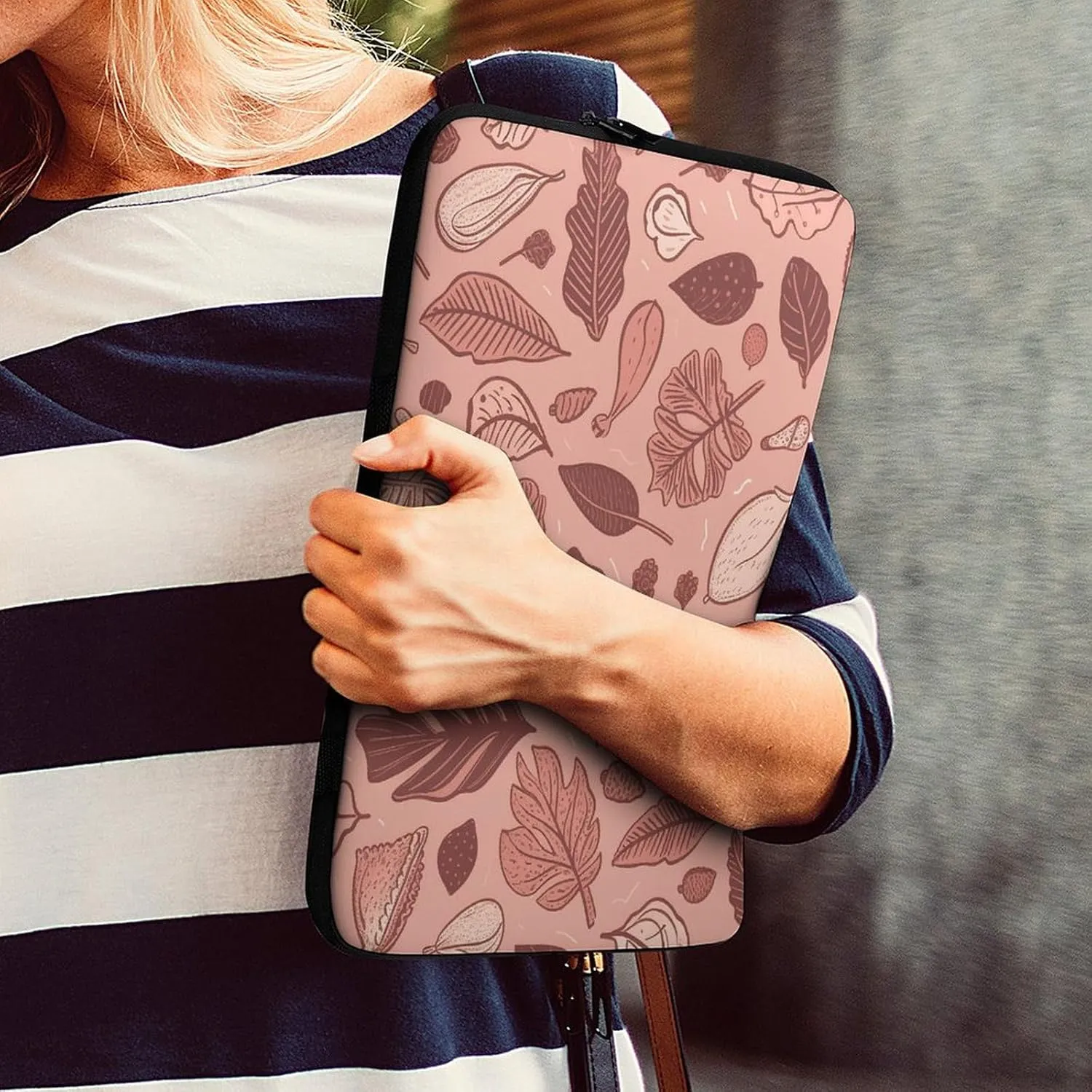 10inch Laptop Sleeve Bag Acorn Leaf Pattern Laptop Bag for Men Women Sleeve Water Resistant Computer Case Computer Carrying Bag