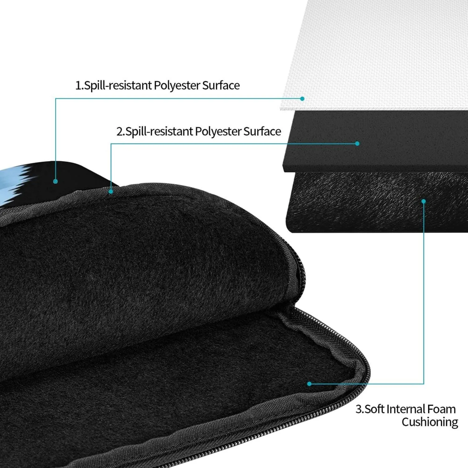 13 Inch Laptop Sleeve Bag Waterproof Shockproof Laptop Case Bag Ballet Girl Silhouette Computer Skin Bags Lightweight Tablet Carrying Case