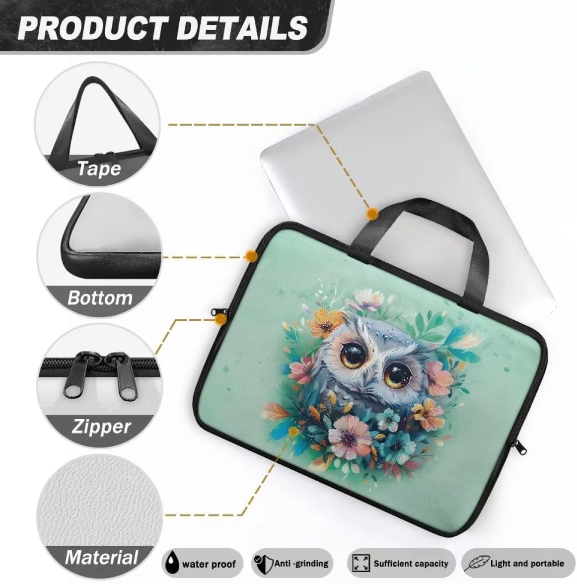 15.6 17.3 inch Laptop Handbag for Women,PU Laptop Case Bag,Laptop Covers,Computer Bags,Laptop Slevee