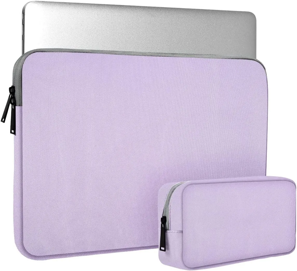 15.6 Inch Laptop Sleeve Case Computer Bag for ASUS VivoBook/Chromebook/ZenBook 15, Acer Aspire/Nitro 5/Predator, Dell Inspiron, HP Pavilion/Envy x360, Lenovo IdeaPad/ThinkPad, Purple