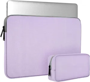 15.6 Inch Laptop Sleeve Case Computer Bag for ASUS VivoBook/Chromebook/ZenBook 15, Acer Aspire/Nitro 5/Predator, Dell Inspiron, HP Pavilion/Envy x360, Lenovo IdeaPad/ThinkPad, Purple