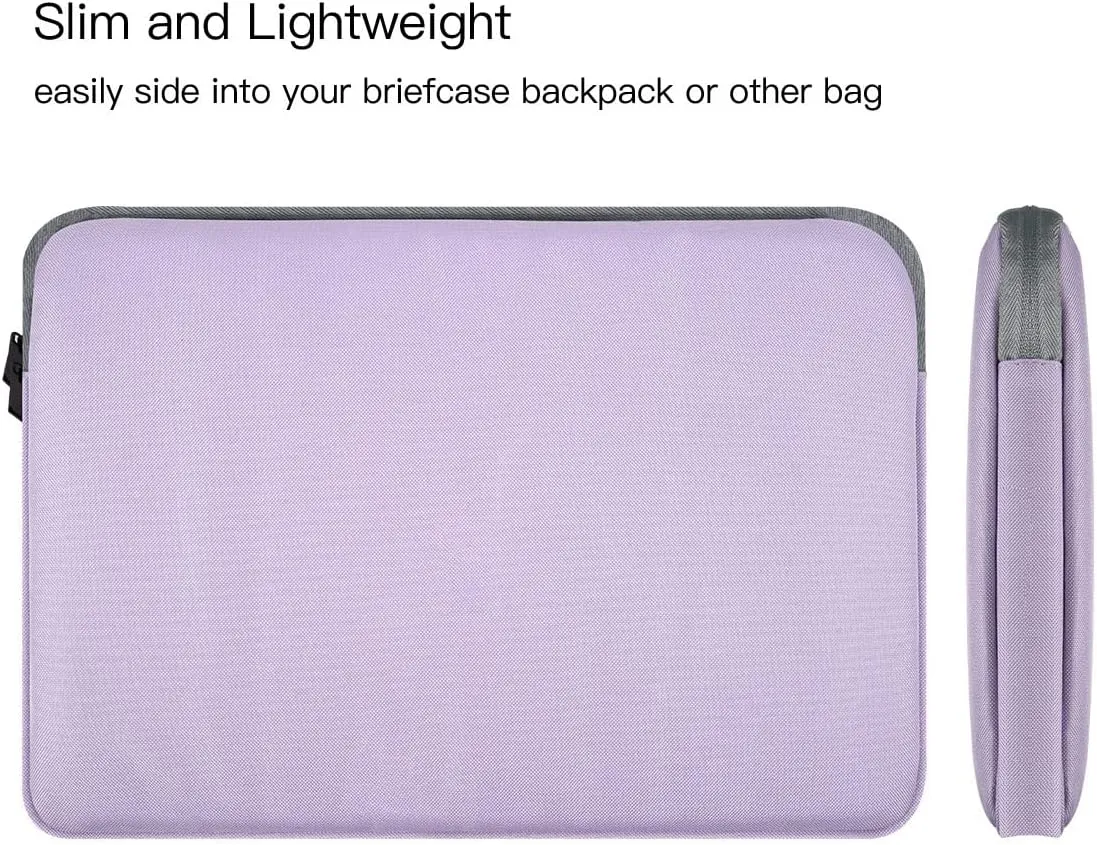 15.6 Inch Laptop Sleeve Case Computer Bag for ASUS VivoBook/Chromebook/ZenBook 15, Acer Aspire/Nitro 5/Predator, Dell Inspiron, HP Pavilion/Envy x360, Lenovo IdeaPad/ThinkPad, Purple