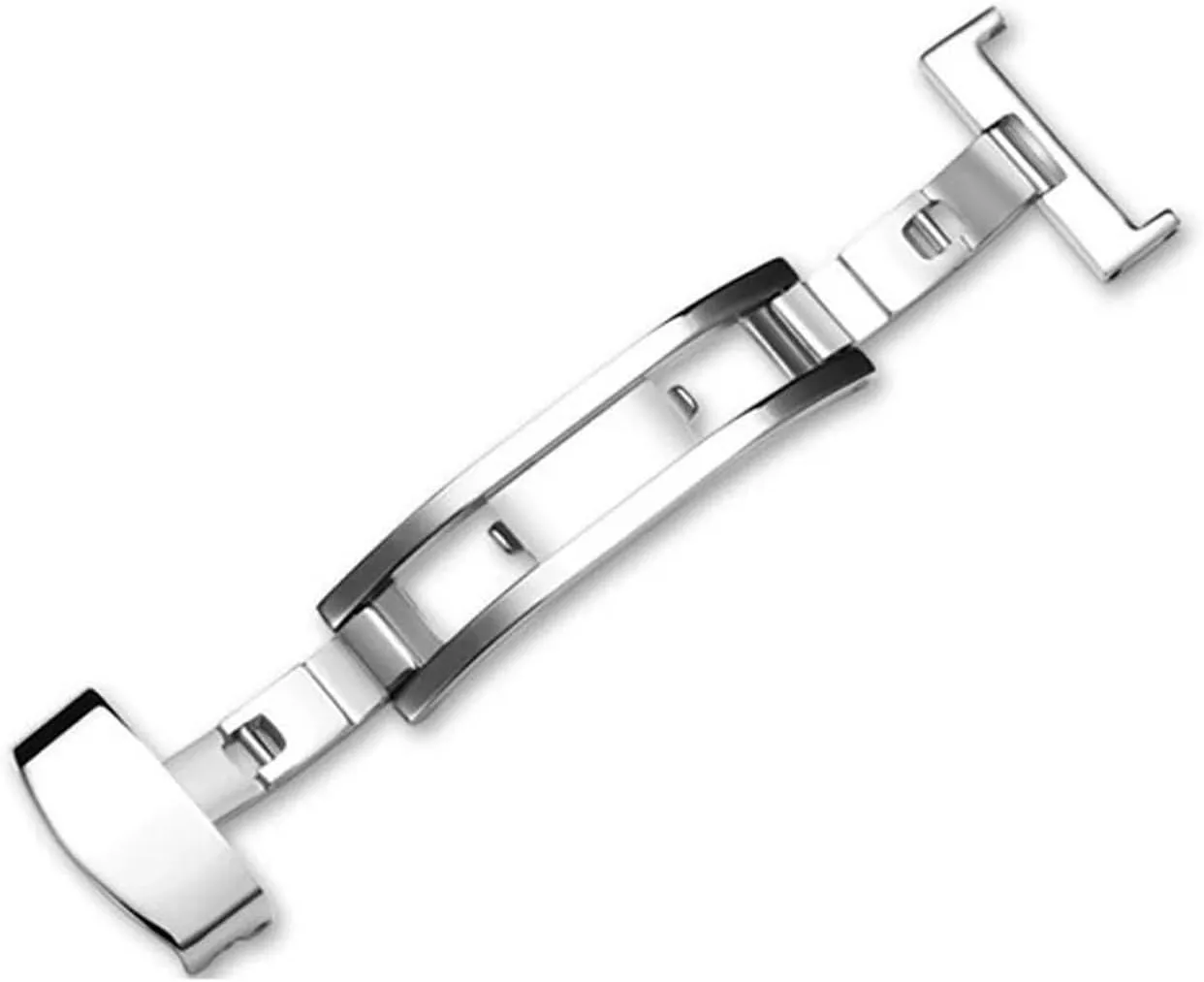 18mm Butterfly Deployment Buckle Automatic Double Click Stainless Steel Strap Button 20mm Stainless Steel Clasp Folding Clasp