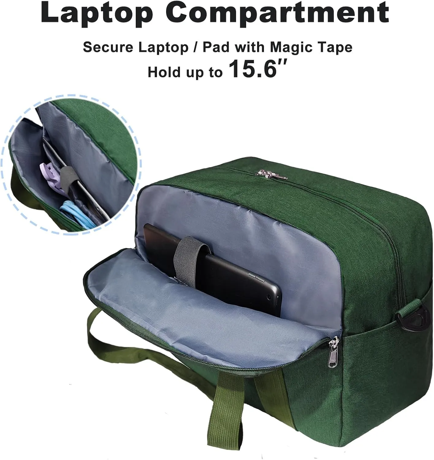18" Small Carry on Bags for Airplanes with Laptop & Wet Compartment Underseat for Spirit Airlines Personal Item Travel Bag 18x14x8 in Duffle Gym Bag for Women Men