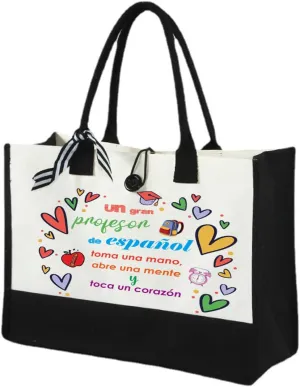 1Step2Dream Spanish Teacher Tote Bag - Appreciation Gift for Teachers Day