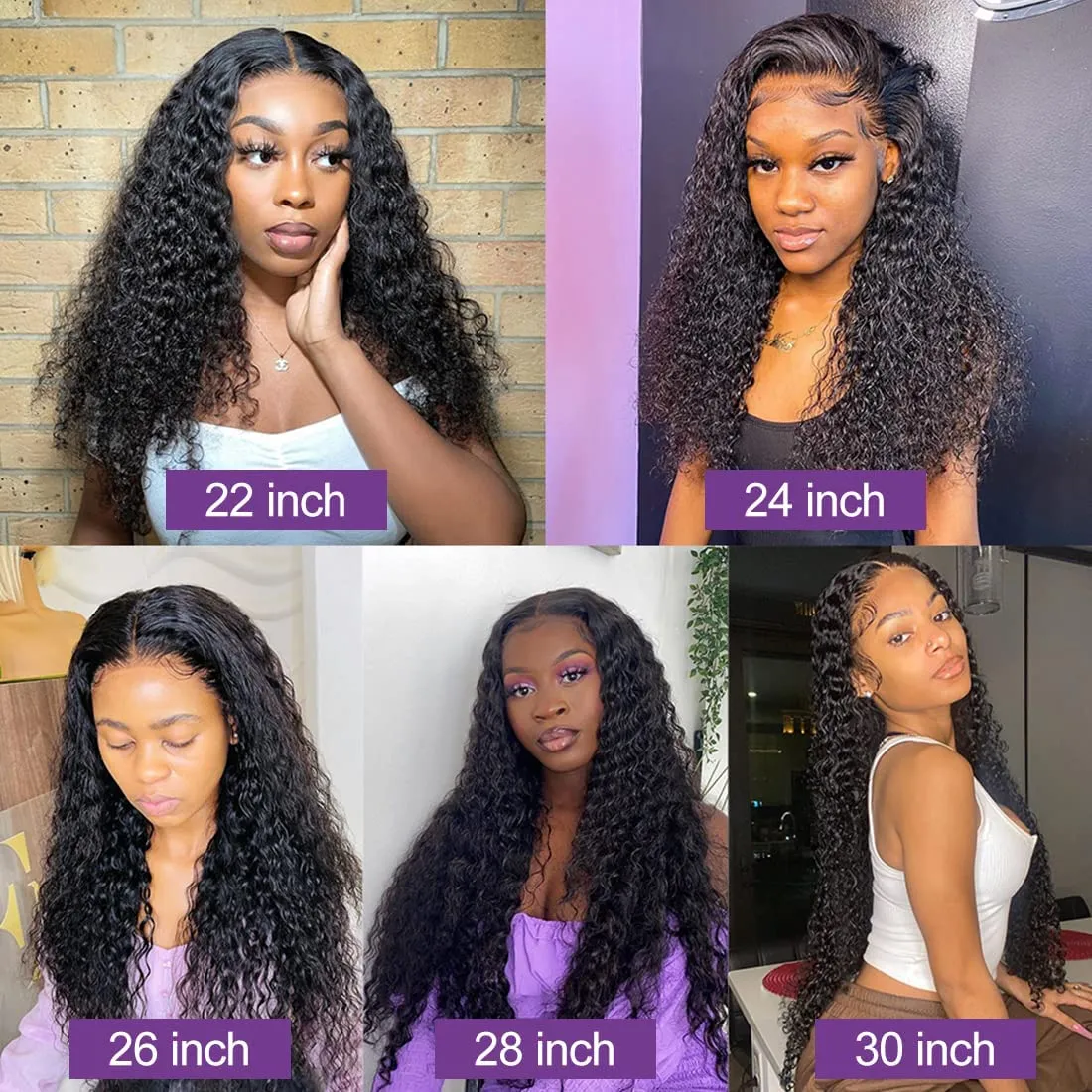 20 Inch Deep Wave Lace Front Wigs Human Hair 13x4 HD Lace Frontal Human Hair Wig 180% Density Wet and Wavy Lace Front Wigs Glueless Wigs Pre Plucked Deep Wave Wig