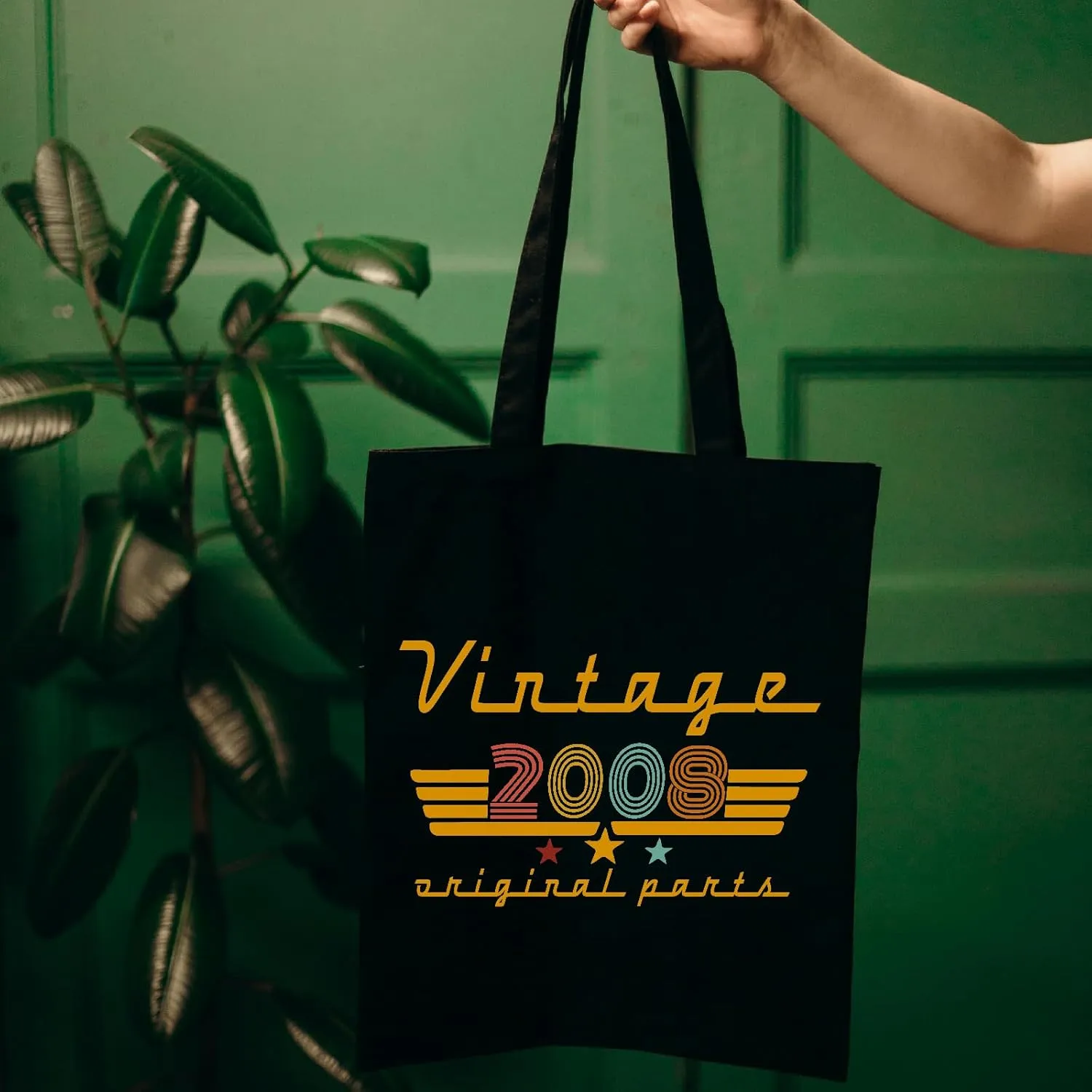 2000 2001 2002 2003 2004 2005 2006 2007 2008 2009 Birthday Gifts for Women, Reusable Canvas Tote Bag for Traveling