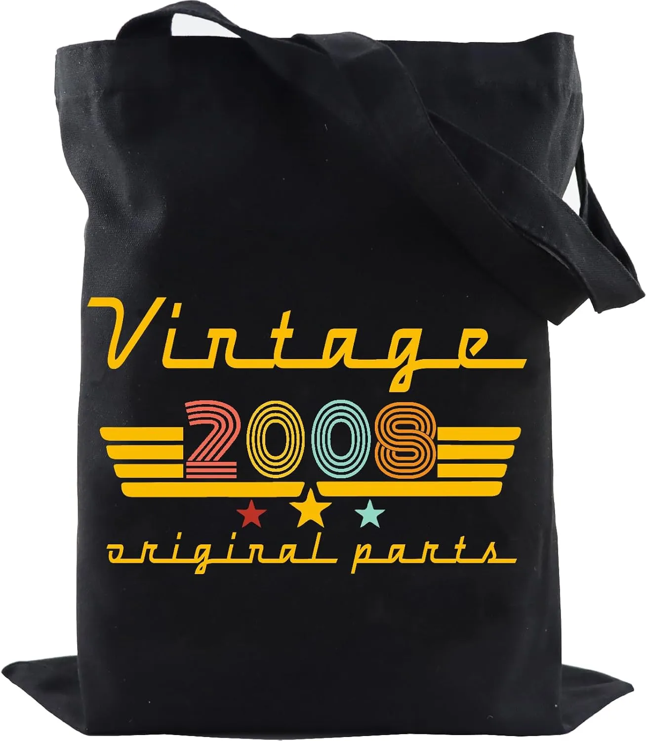 2000 2001 2002 2003 2004 2005 2006 2007 2008 2009 Birthday Gifts for Women, Reusable Canvas Tote Bag for Traveling