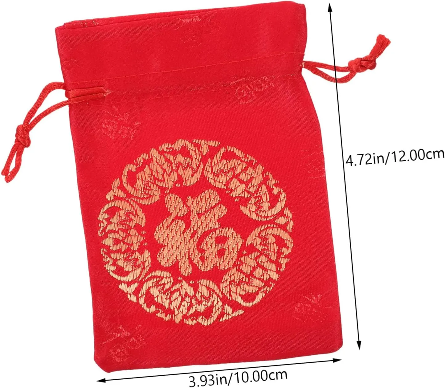20pcs Lucky Bag Bag Chinese Style Bags Fortunes Drawstring Bag New Year Candy Bag Chinese Candy Bags New Year Hongbao Lucky Money Wraps Bag Supplies Wedding Silk