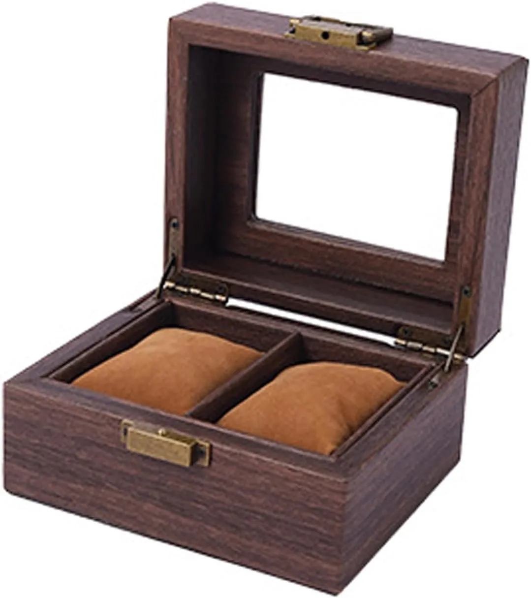 2/3/6/10/12 Slot Watch Storage Box Wood Watch Cases Display Holder With Clear Lid Watch Organizers For Women And Men