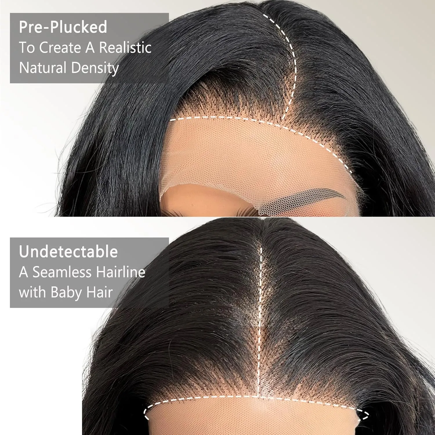 26Inch Natural Black wig 13×6 Lace Front Wigs Pre Plucked Glueless Wigs Synthetic wig Transparent Lace Front Wigs for Black Women Beginner Friendly