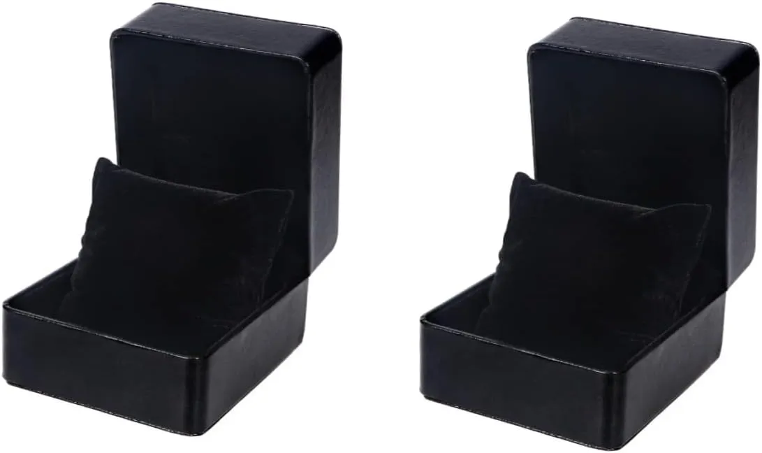 2pcs Box Fashionable Watch Box for Women Men Single Watch Case Travel Jewelry Organizer Pu Storage for