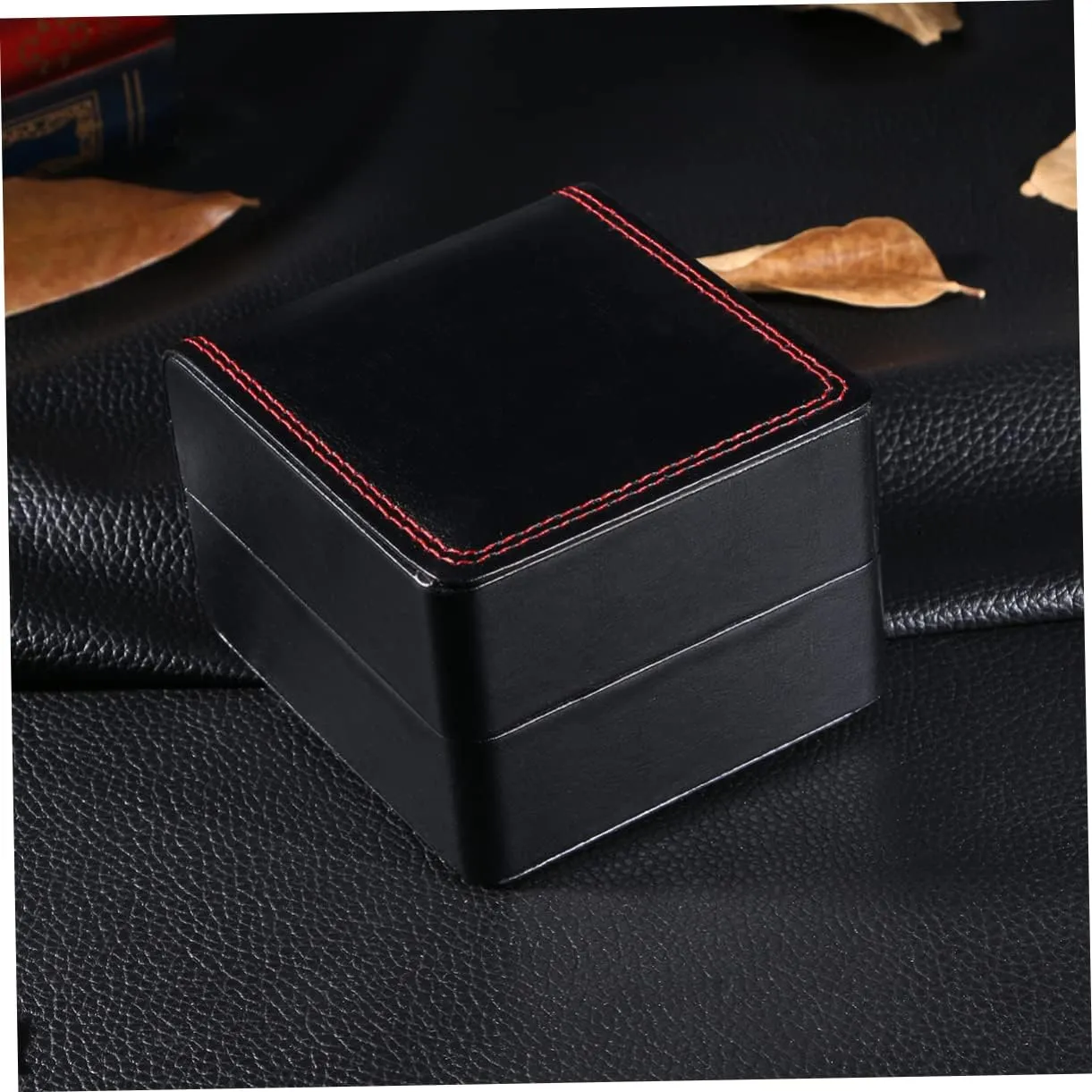 2pcs Box Fashionable Watch Box for Women Men Single Watch Case Travel Jewelry Organizer Pu Storage for