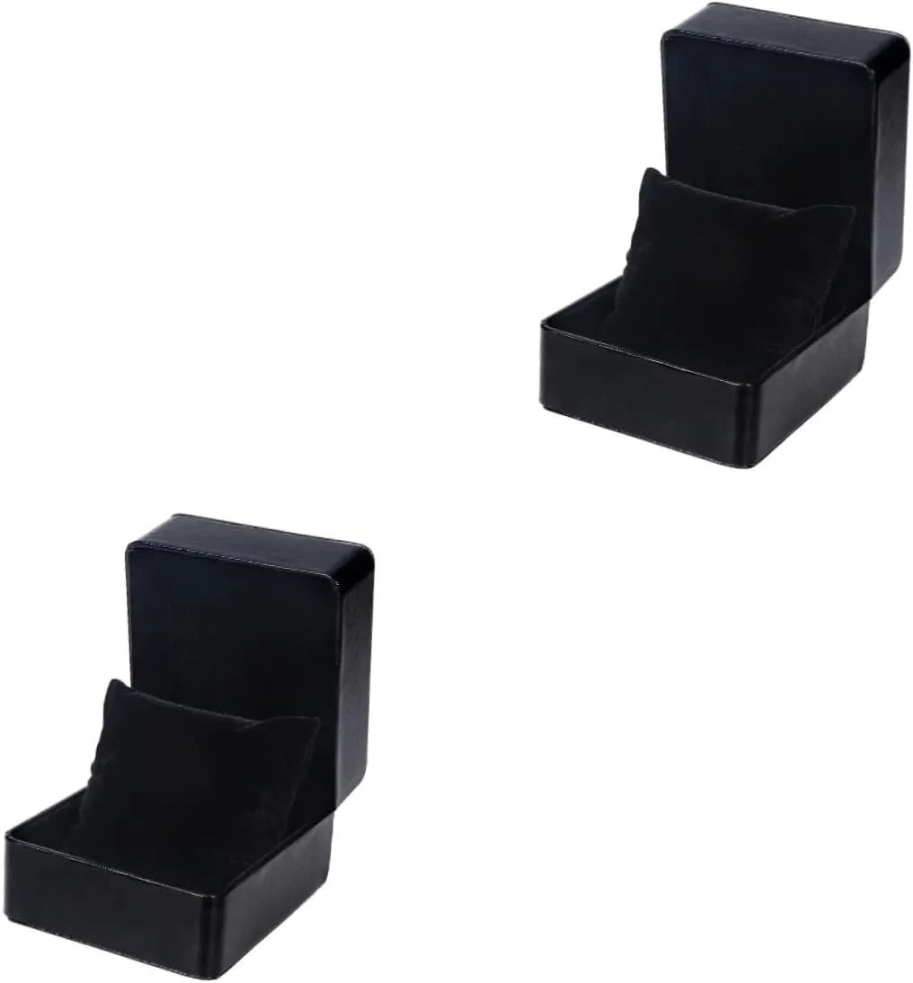 2pcs Box Fashionable Watch Box for Women Men Single Watch Case Travel Jewelry Organizer Pu Storage for