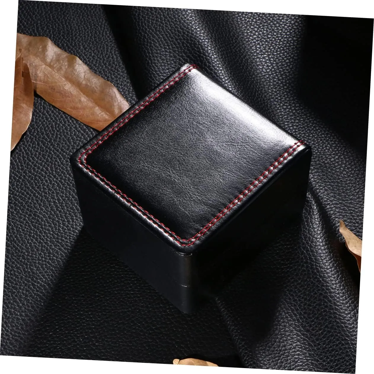 2pcs Box Fashionable Watch Box for Women Men Single Watch Case Travel Jewelry Organizer Pu Storage for