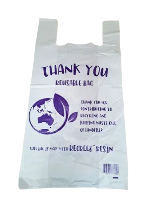 300pcs 75×40cm Jumbo Reusable Plastic Singlet Shopping Bags