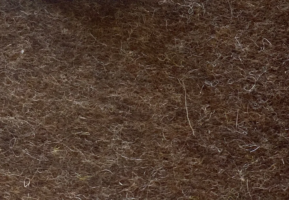 3mm Dark Heathered Brown Wool Felt (Made in USA)