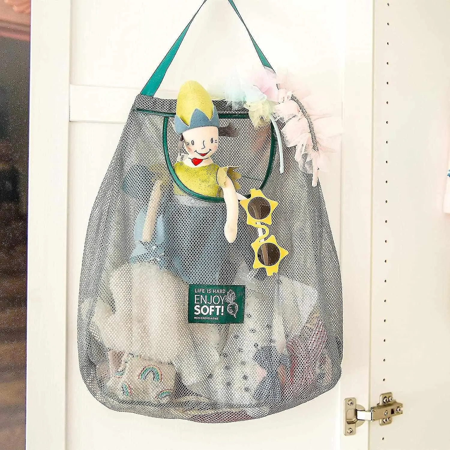 3pcs Hanging Mesh Storage Bags mesh Reusable Bag washable Cotton Mesh Produce Ba