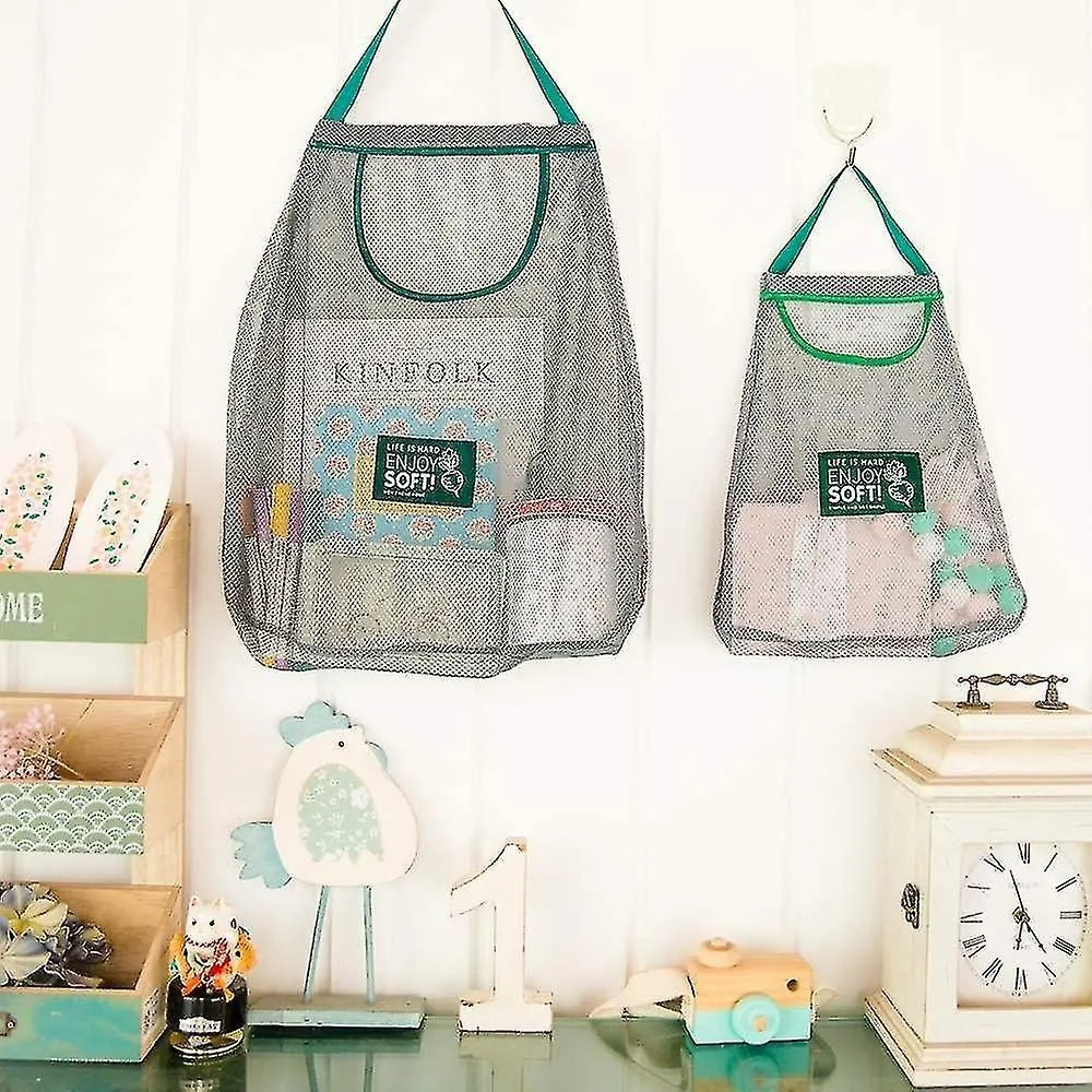 3pcs Hanging Mesh Storage Bags mesh Reusable Bag washable Cotton Mesh Produce Ba