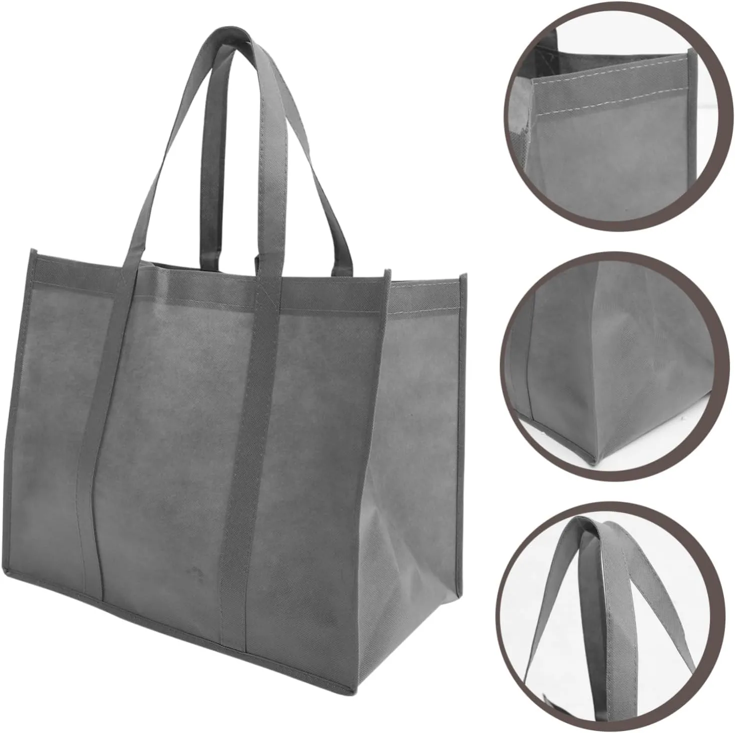 3pcs Non-woven Shopping Bag Caligraphy Book Books Tote Bag Groceries Reusable Bag Grocery Bag