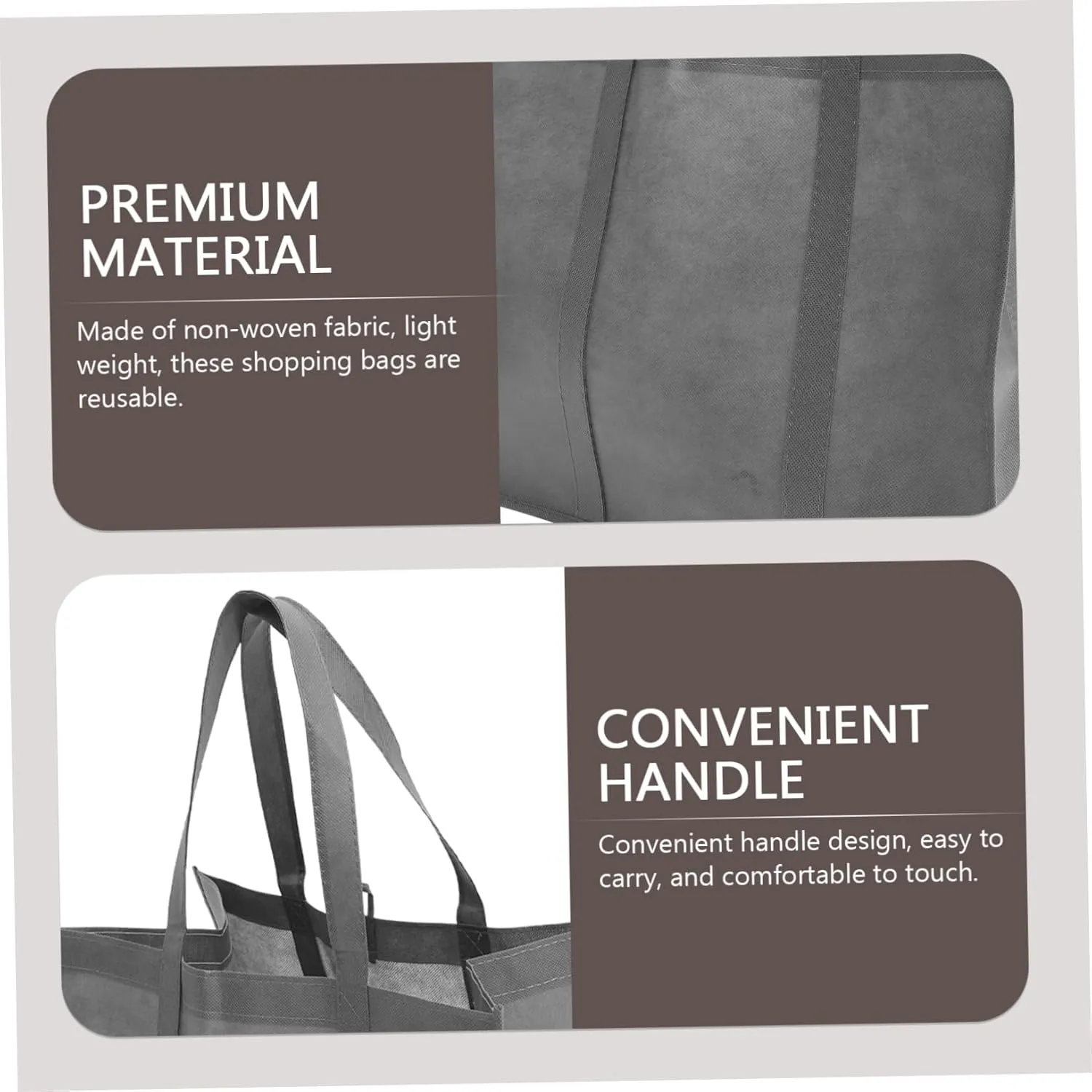 3pcs Non-woven Shopping Bag Caligraphy Book Books Tote Bag Groceries Reusable Bag Grocery Bag