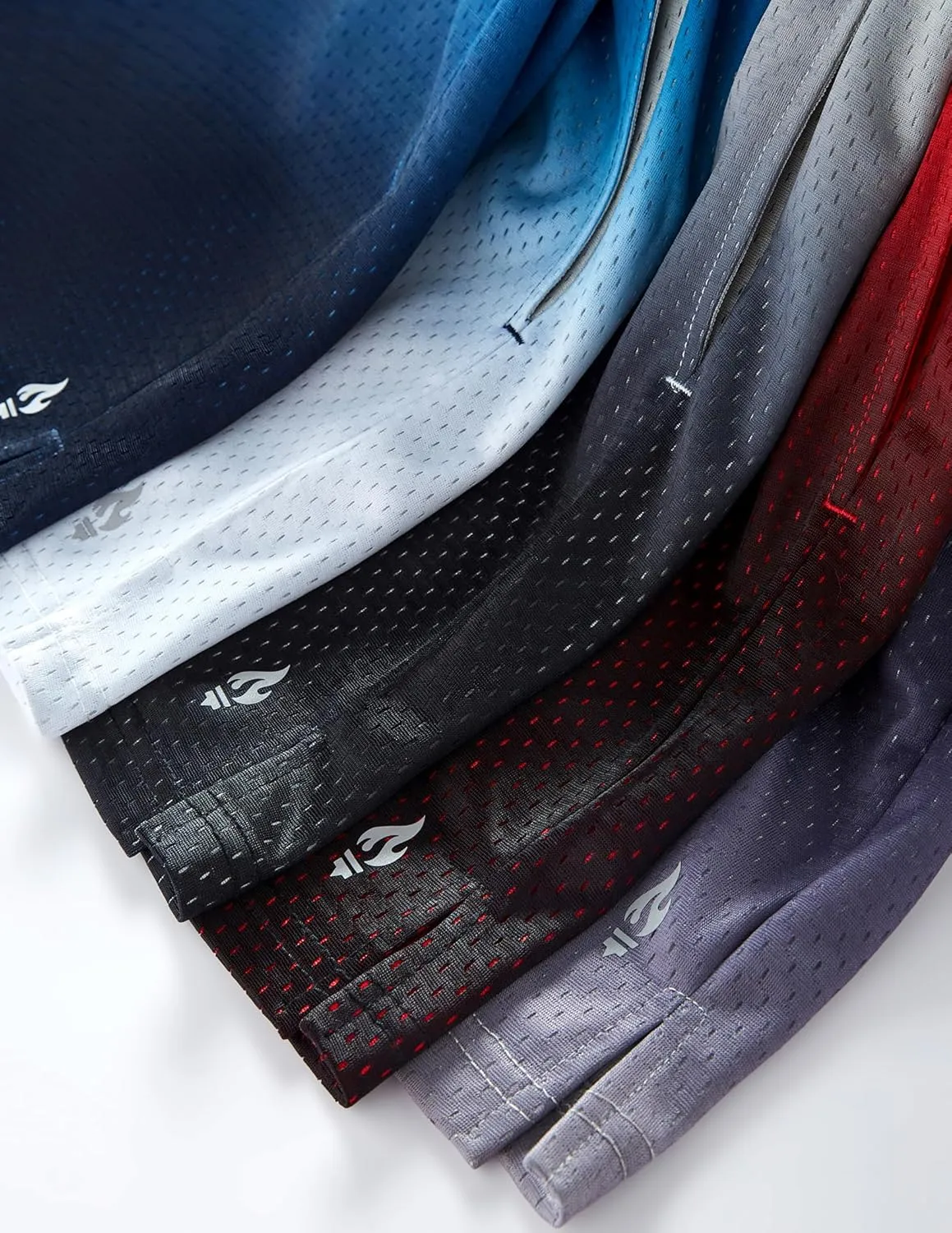 5 Pack Boys Athletic Shorts Mesh Basketball Youth Apparel Kids Sports Active Gear with Pockets
