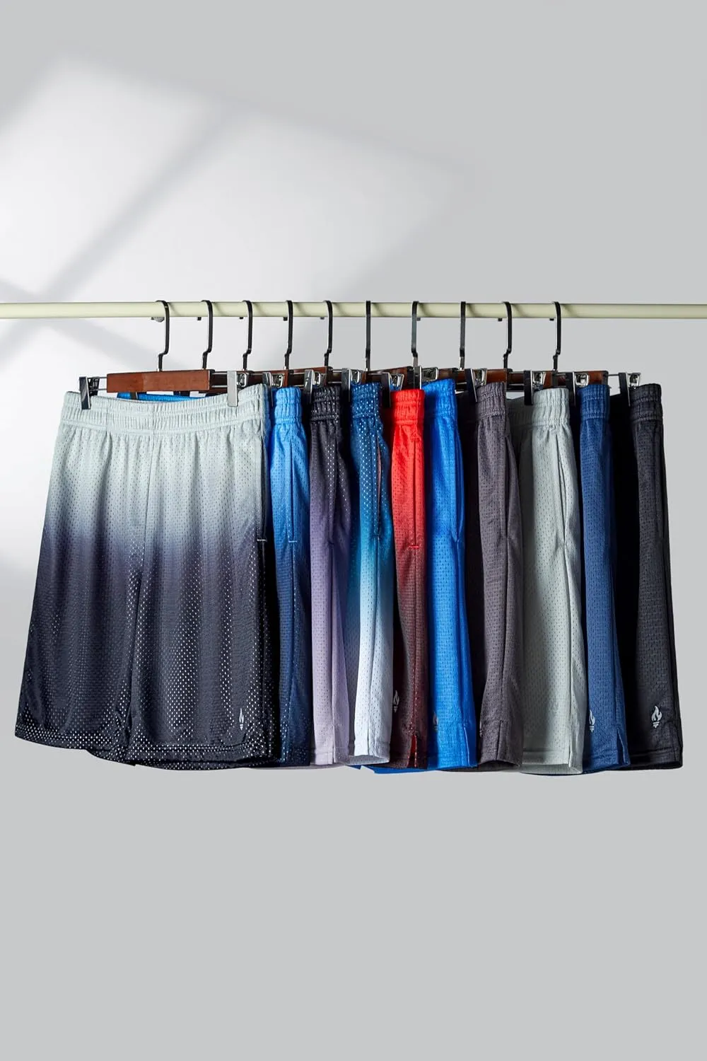 5 Pack Boys Athletic Shorts Mesh Basketball Youth Apparel Kids Sports Active Gear with Pockets
