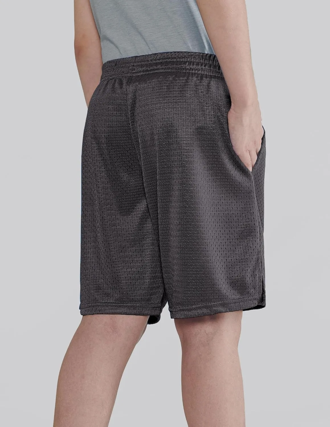 5 Pack Boys Athletic Shorts Mesh Basketball Youth Apparel Kids Sports Active Gear with Pockets