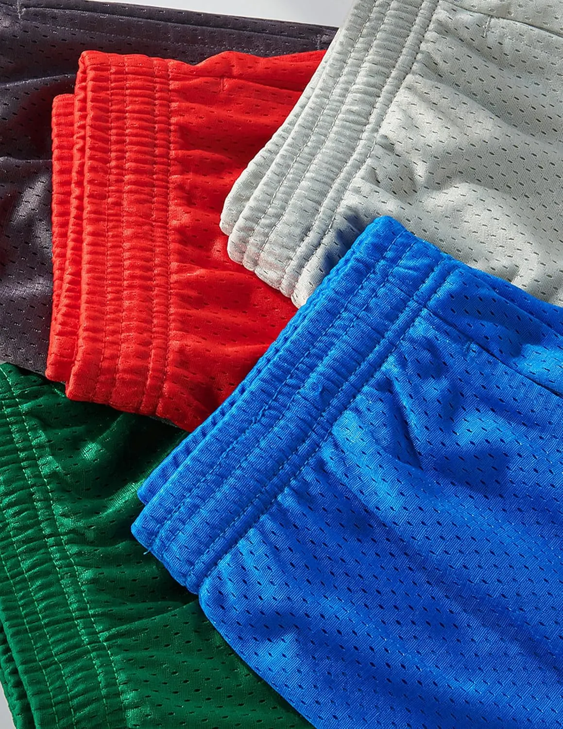 5 Pack Boys Athletic Shorts Mesh Basketball Youth Apparel Kids Sports Active Gear with Pockets