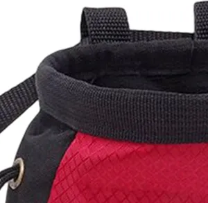 6X Rock Climbing Chalk Bag with Zipper Pocket for Hunting Hiking Fitness Gym