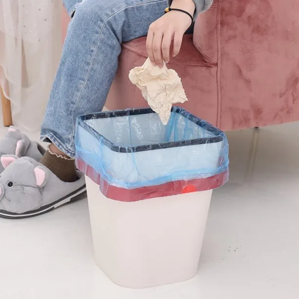 75 PCS x Drawstring Garbage Bag, Disposable Strong Thicken Trash Bag