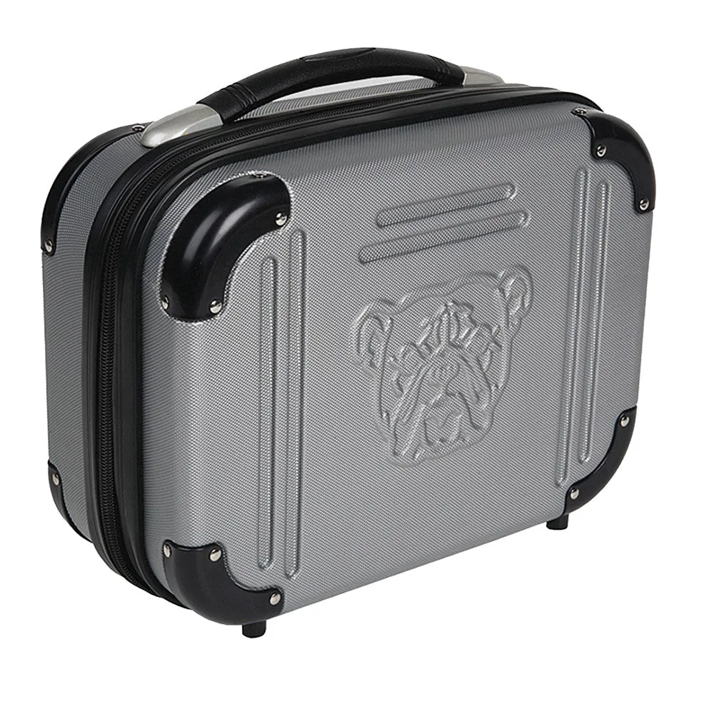 9"x12"x5" Grey Dblpstlcase Tsa Combolock