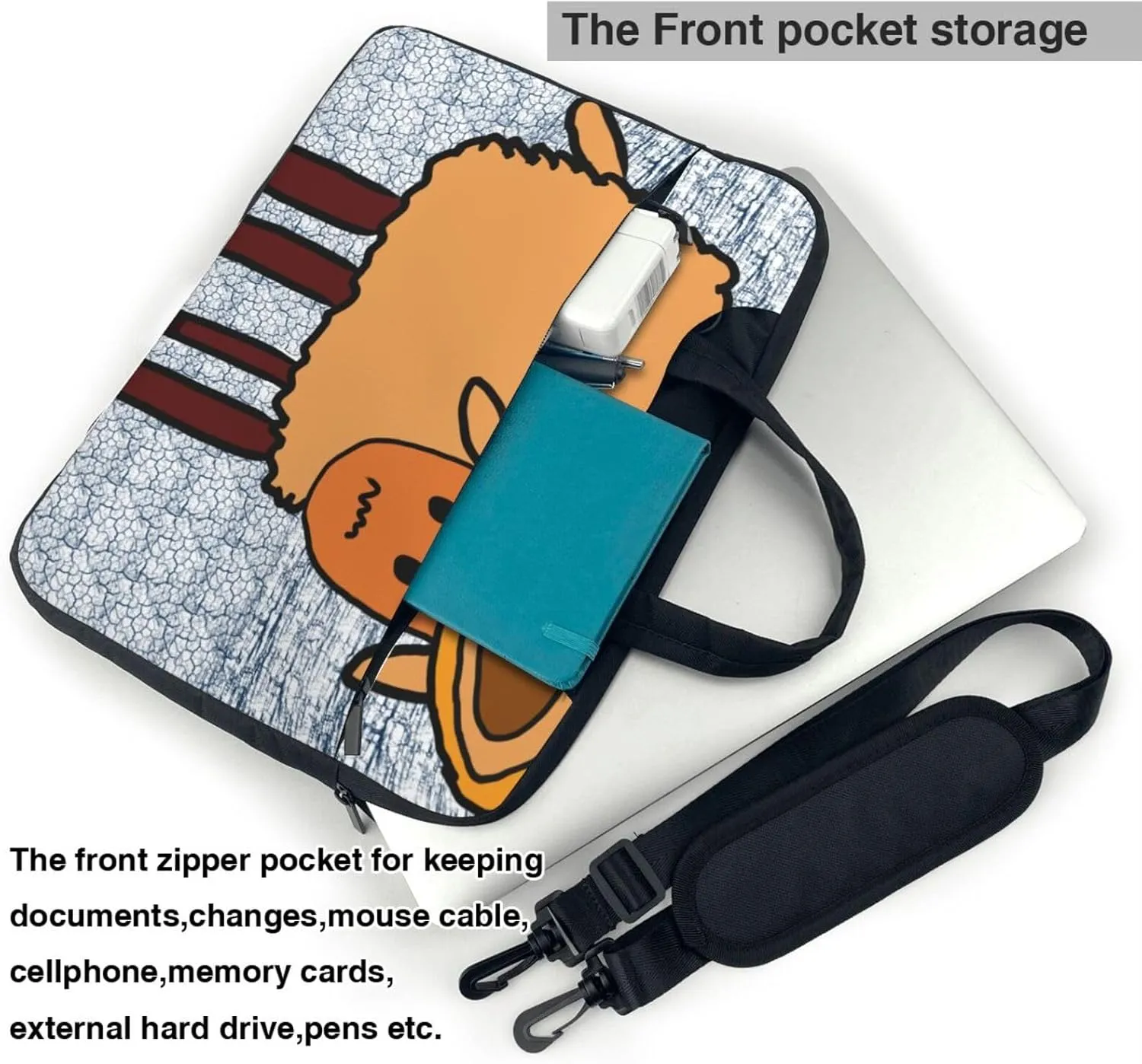 a minority sheep Ultra-thin portable shoulder laptop bag Stylish and Protective Shockproof soft lining