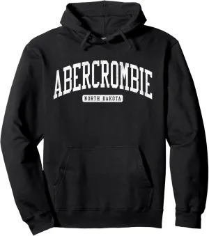 Abercrombie North Dakota ND JS03 College University Style Pullover Hoodie