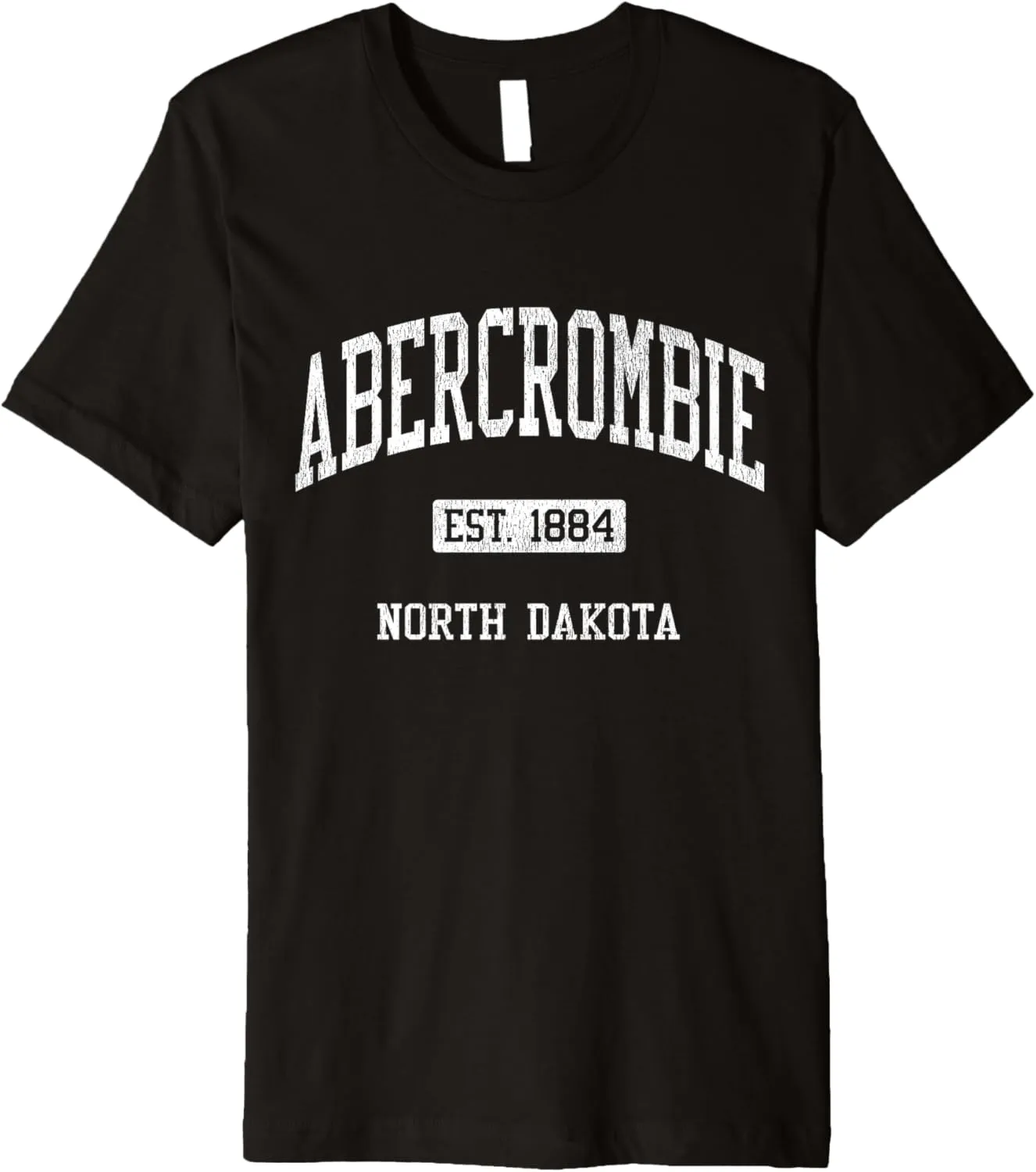 Abercrombie North Dakota ND JS04 Vintage Athletic Sports Premium T-Shirt