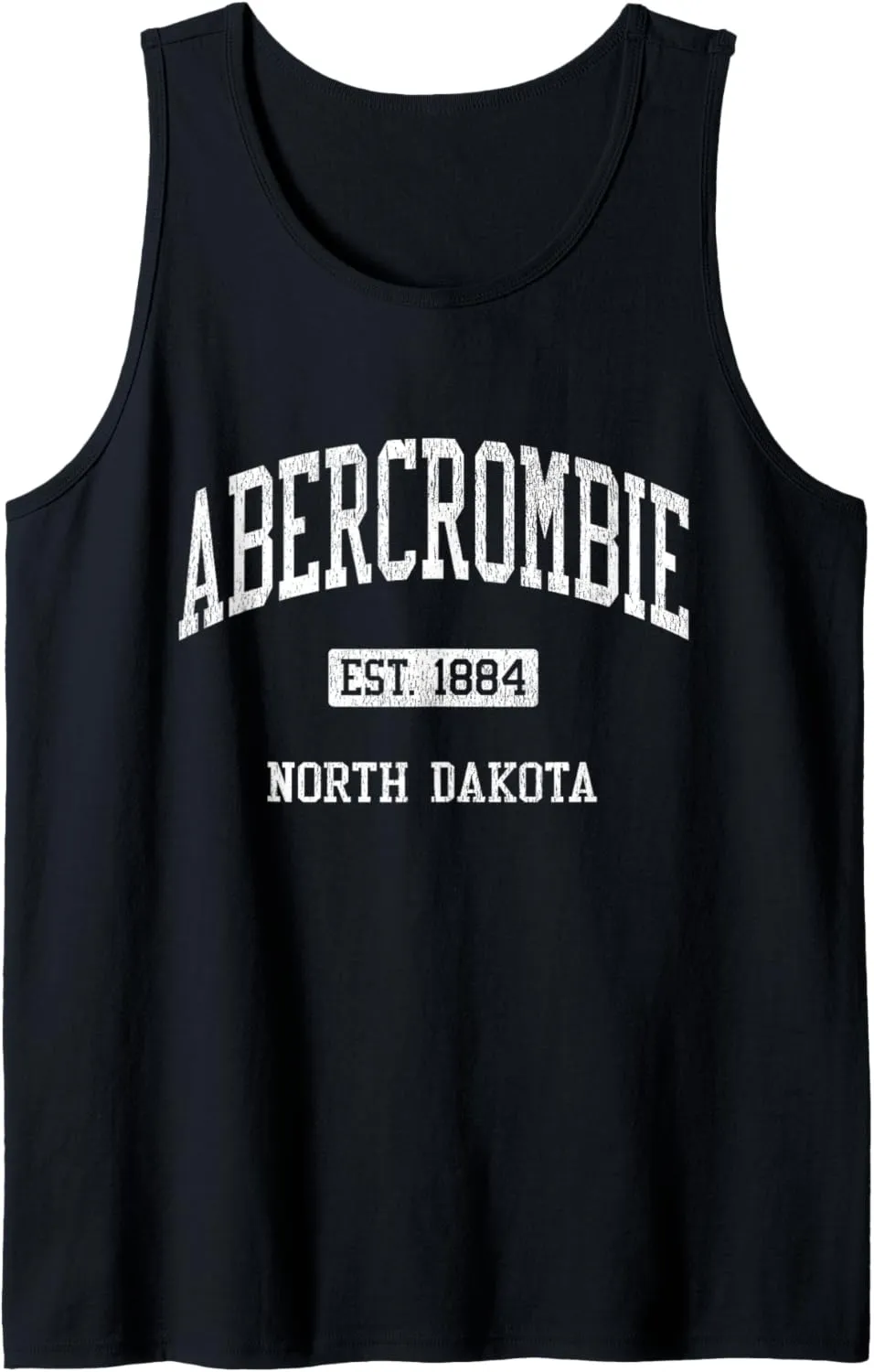 Abercrombie North Dakota ND JS04 Vintage Athletic Sports Tank Top
