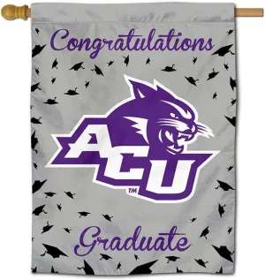 Abilene Christian Wildcats College Graduation Gift Banner Flag