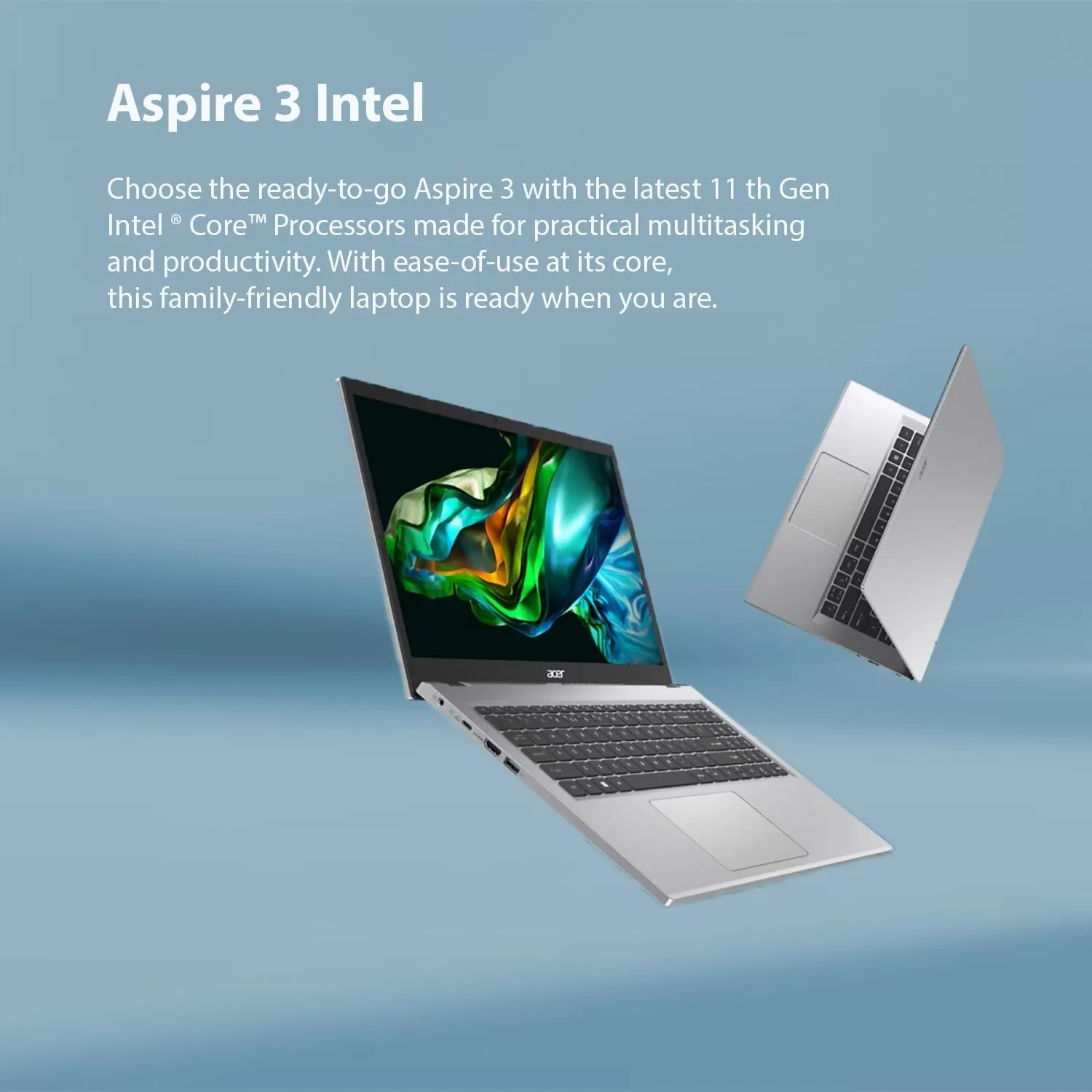 acer Aspire 3 Laptop | 15.6" FHD | Intel Core i7-1165G7 | Quad-core | Intel Iris Xe Graphics | 20GB RAM | 512GB PCIe SSD | Wi-Fi 6 | Long Battery Life | Windows 11 Pro | w/WOWPC OS Recovery USB