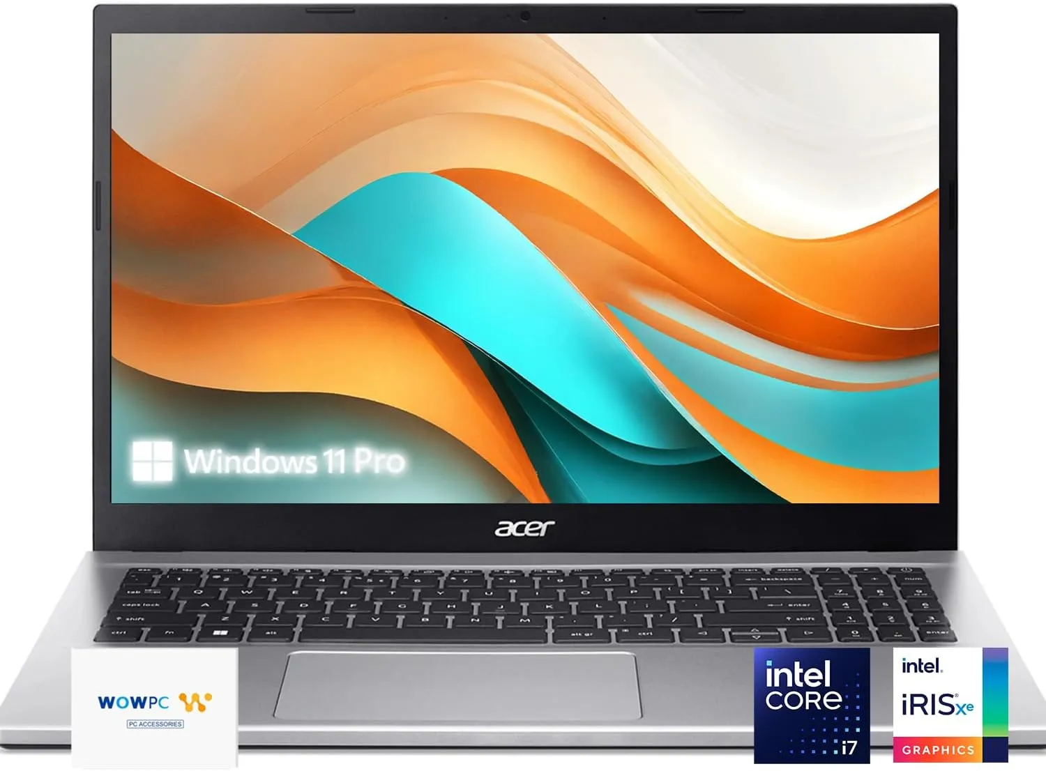 acer Aspire 3 Laptop | 15.6" FHD | Intel Core i7-1165G7 | Quad-core | Intel Iris Xe Graphics | 20GB RAM | 512GB PCIe SSD | Wi-Fi 6 | Long Battery Life | Windows 11 Pro | w/WOWPC OS Recovery USB