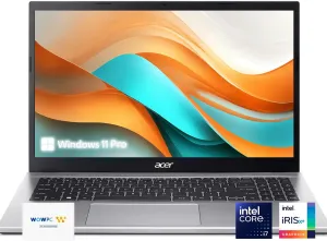 acer Aspire 3 Laptop | 15.6" FHD | Intel Core i7-1165G7 | Quad-core | Intel Iris Xe Graphics | 20GB RAM | 512GB PCIe SSD | Wi-Fi 6 | Long Battery Life | Windows 11 Pro | w/WOWPC OS Recovery USB