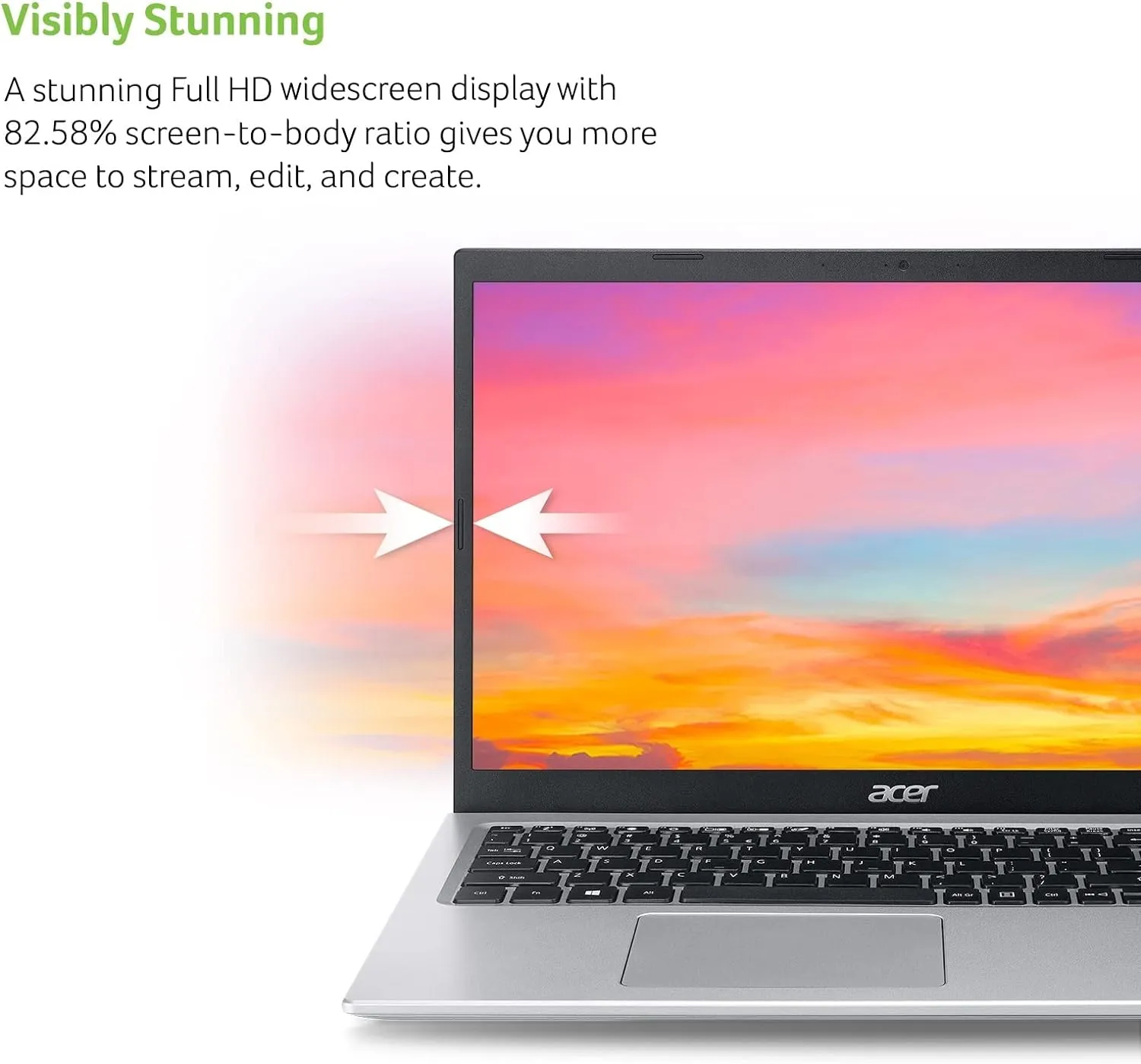 Acer Aspire 5 A515-56-36UT, 15.6" Full HD Display, 11th Gen Intel Core i3-1115G4 Processor, 4GB DDR4, 128GB NVMe SSD, WiFi 6, Windows 11 Home (S Mode)