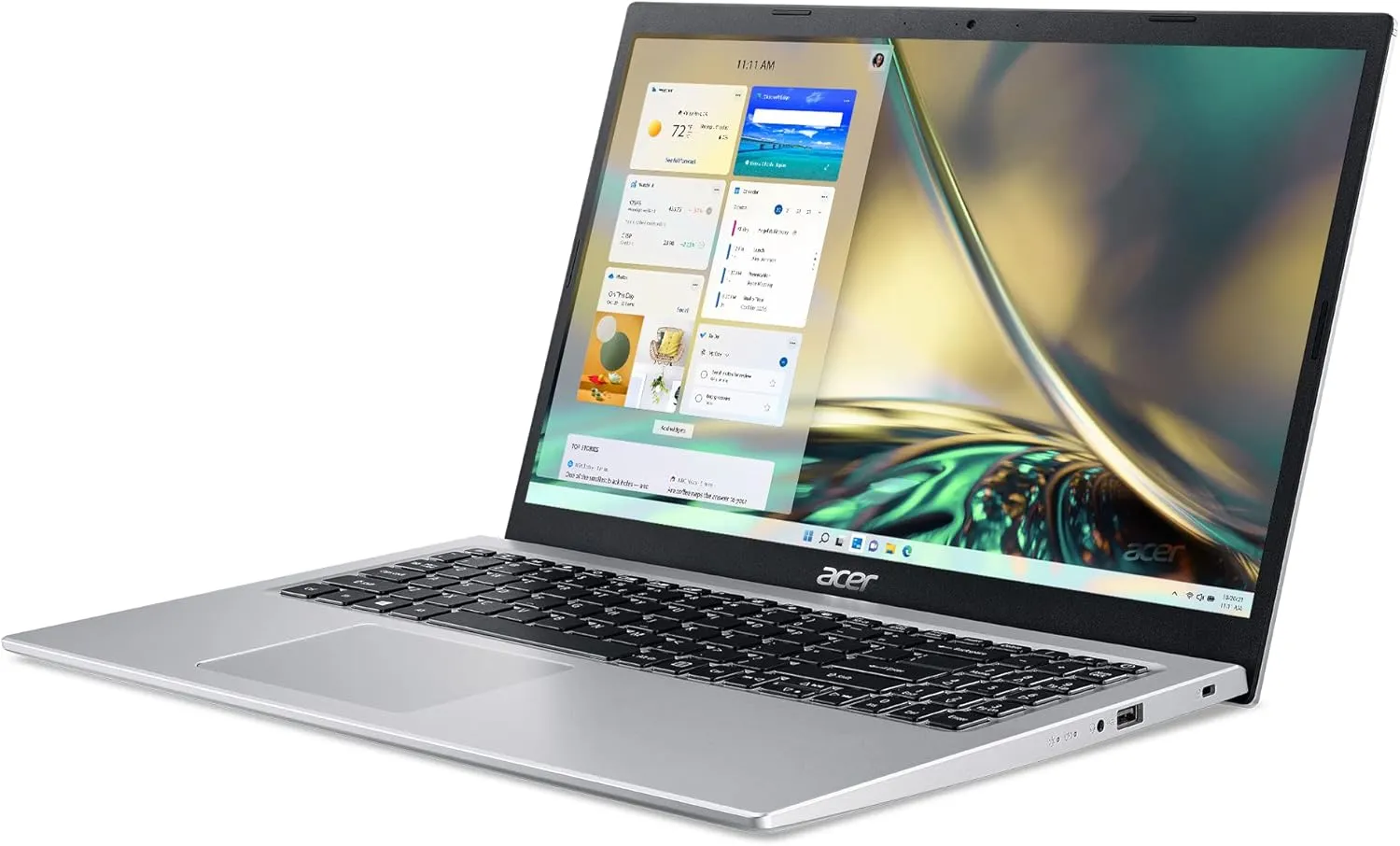Acer Aspire 5 A515-56-36UT, 15.6" Full HD Display, 11th Gen Intel Core i3-1115G4 Processor, 4GB DDR4, 128GB NVMe SSD, WiFi 6, Windows 11 Home (S Mode)
