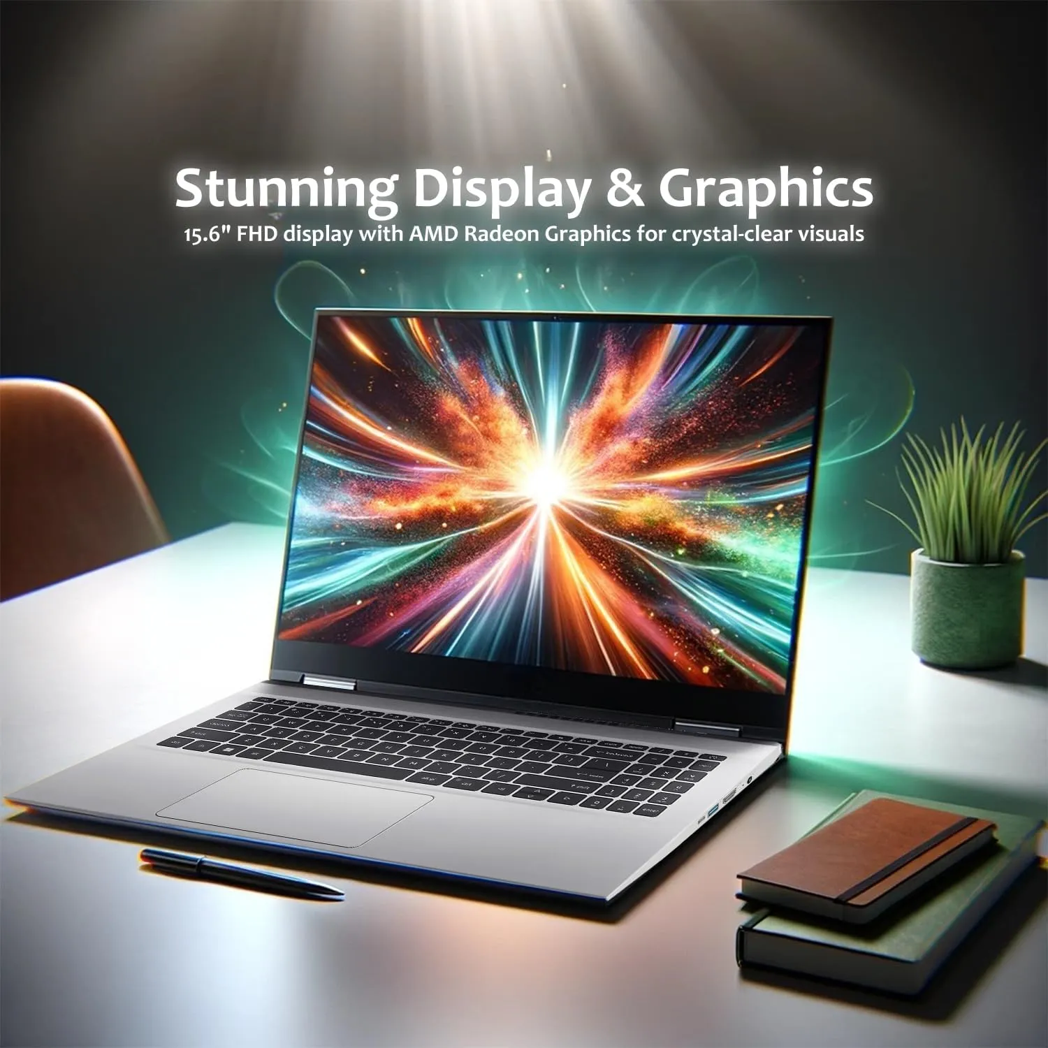 acer Aspire Premium Laptop | 15.6" FHD Display | AMD Ryzen 5 5500U (Beats i7-1250U) | 16GB RAM | 1TB SSD | Long Battery Life | Sleek Design | Ethernet Port | Windows 11 Pro | w/WOWPC Bundle