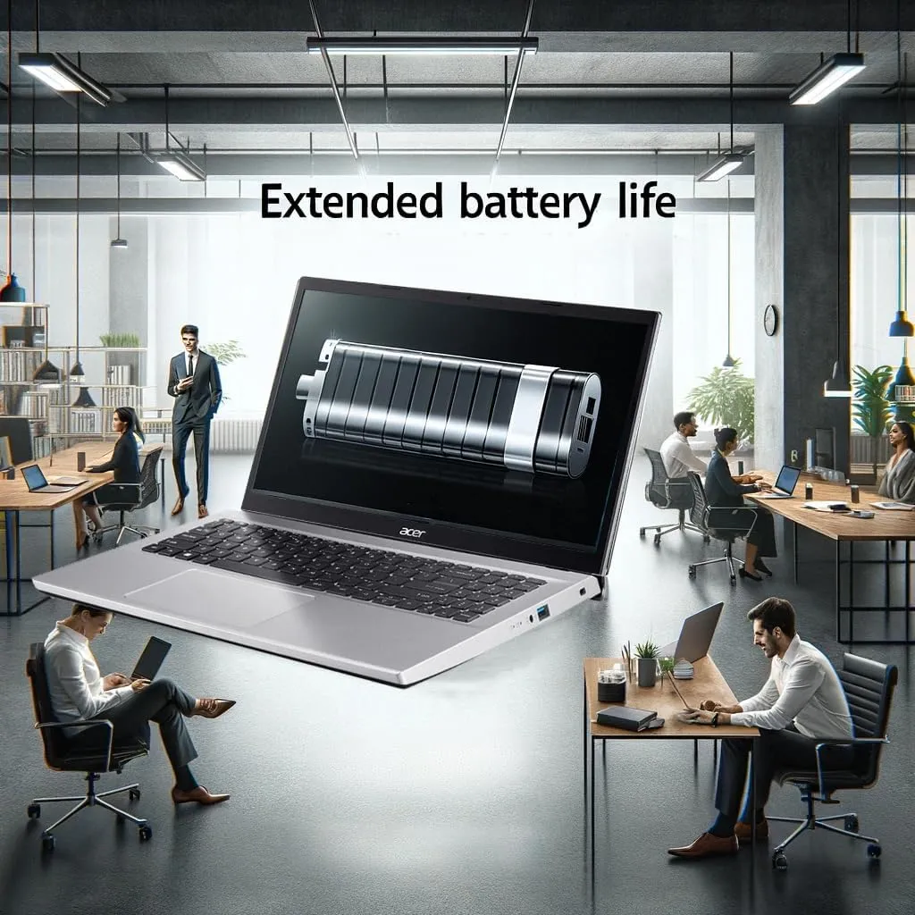acer Aspire Premium Laptop, 32GB RAM, 1TB SSD,15.6" FHD Display, AMD Ryzen 5 5500U (Beats i7-1250U), Sleek Design, Ethernet Port, Windows 11 Pro, Silver (Renewed)