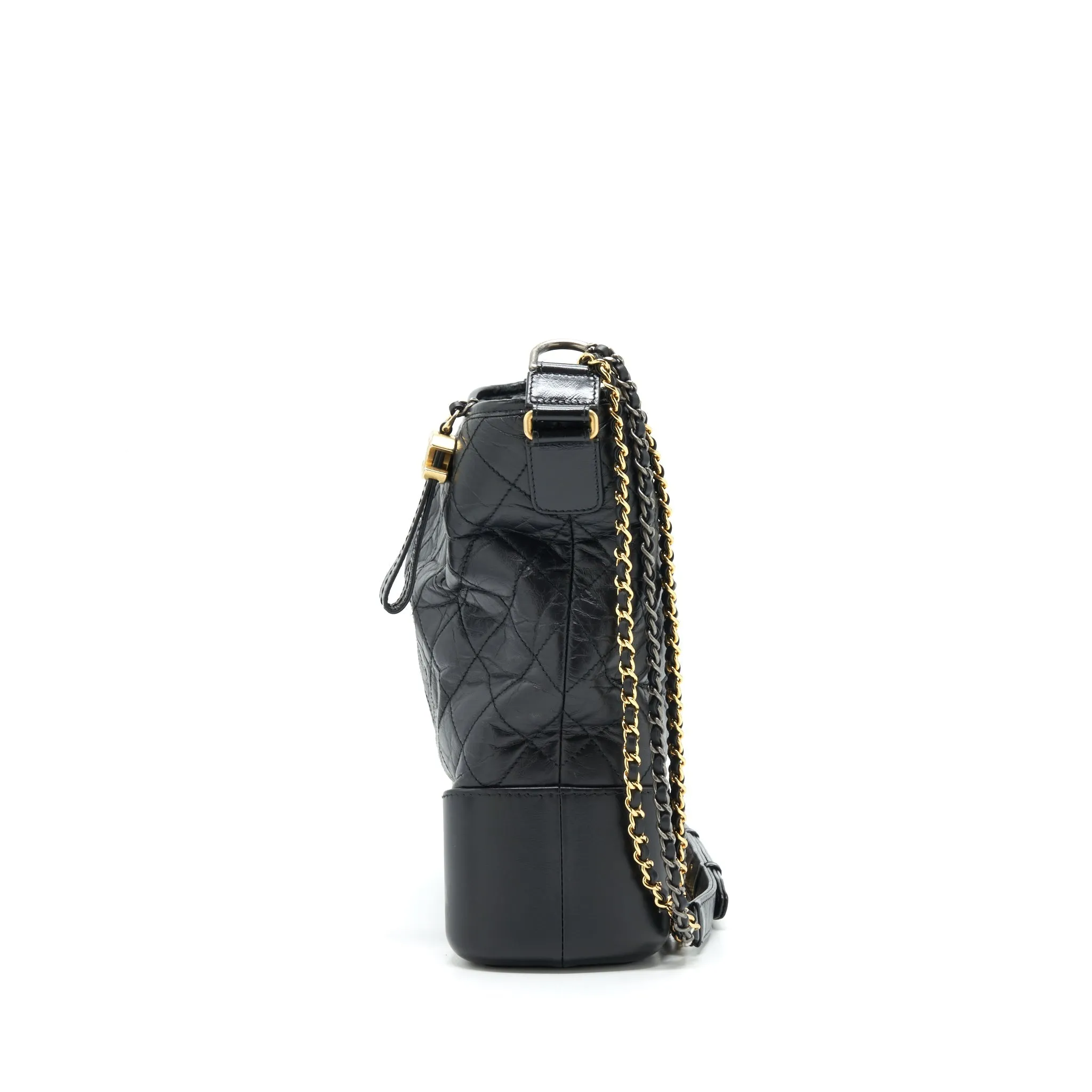 Act now Gold/Sliver Hardware Chanel Big savings event Hobo Black Bag XL With Gabrielle