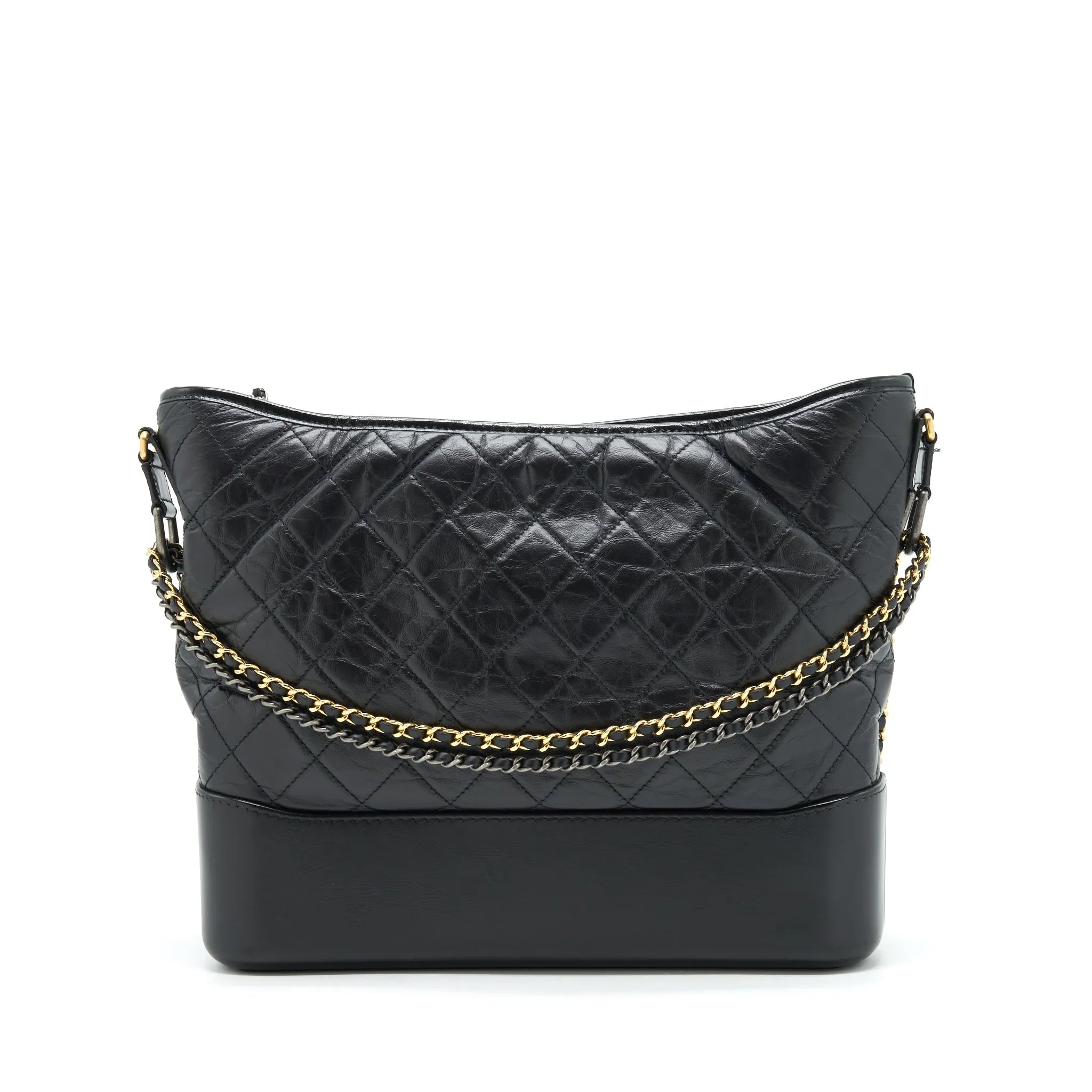 Act now Gold/Sliver Hardware Chanel Big savings event Hobo Black Bag XL With Gabrielle