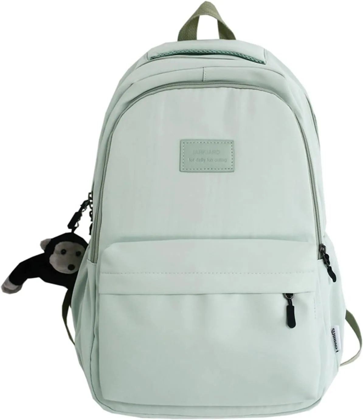Aesthetic Backpack Cute Backpack for School College Backpack Large Capacity Bookbags for Girls Women Students Casual Travel Daypacks Solid Color(Green)